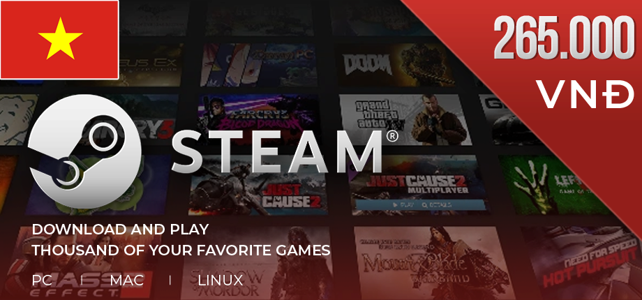 Steam Wallet Code 265000VND